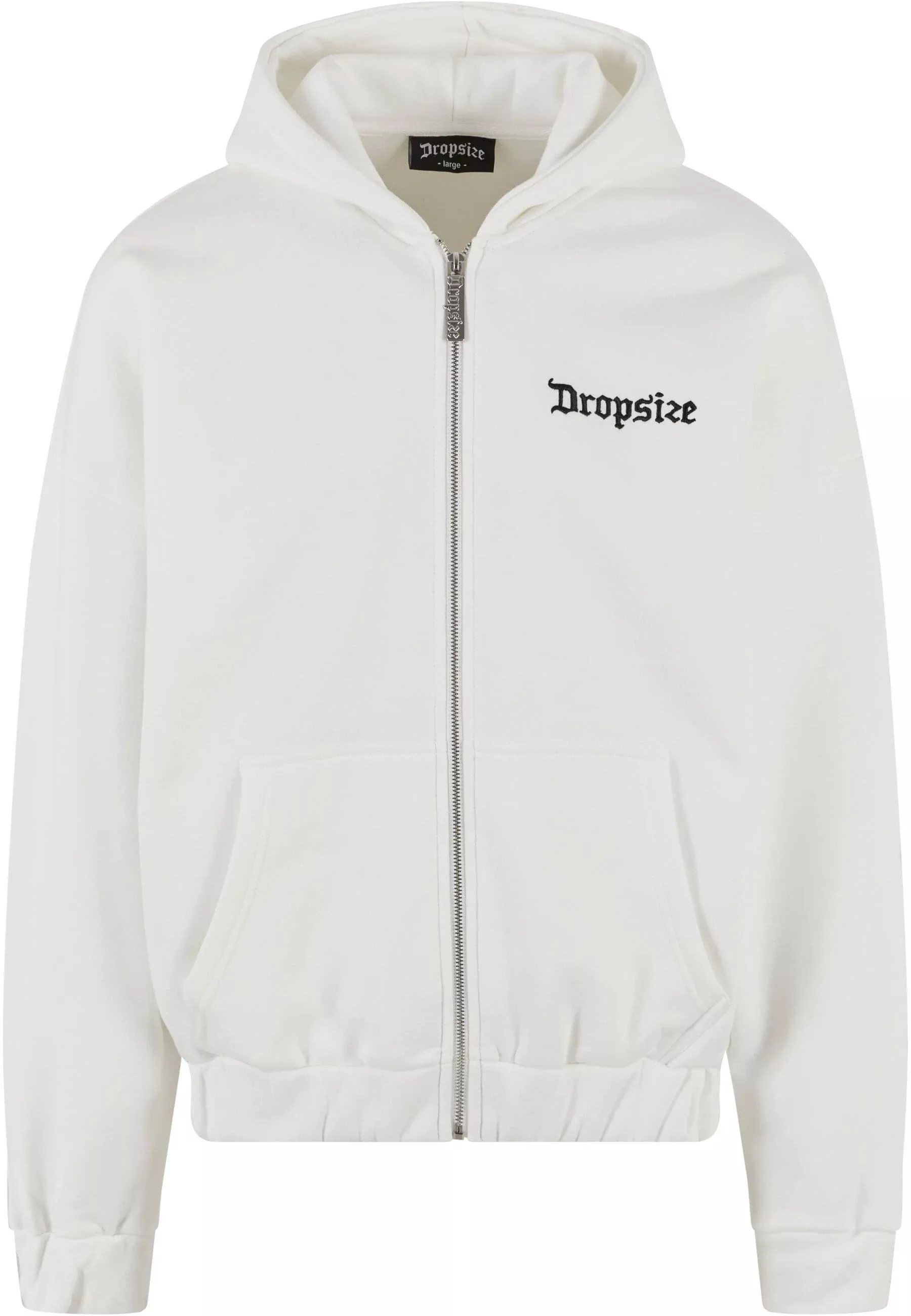 Dropsize Sweatjacke "Dropsize Herren Super Heavy Oversize Blank Zip Hoodie" günstig online kaufen