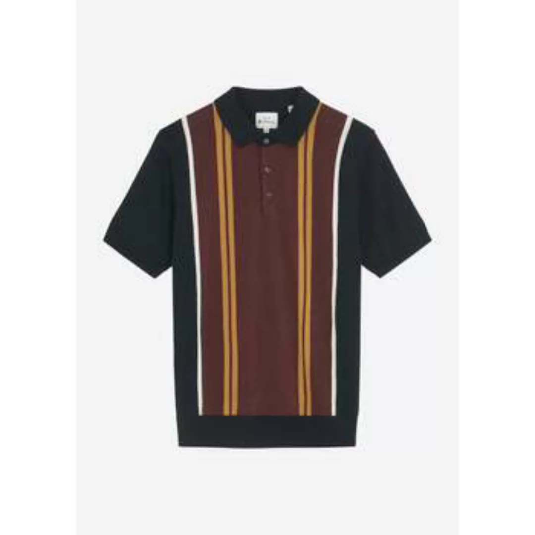 Ben Sherman  T-Shirts & Poloshirts Verticle stripe polo - black günstig online kaufen