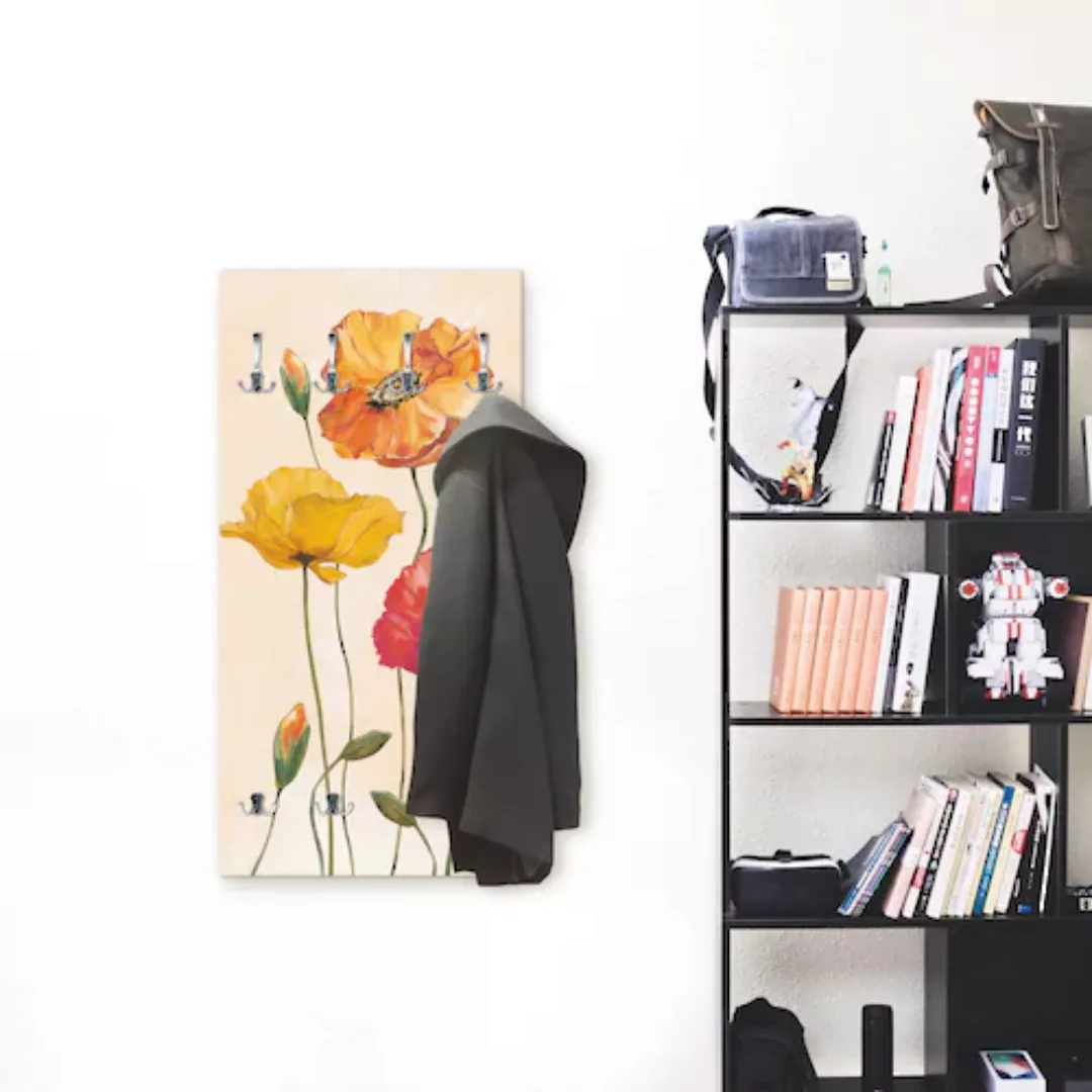 Artland Garderobenleiste "Bunte Mohnblumen", teilmontiert günstig online kaufen