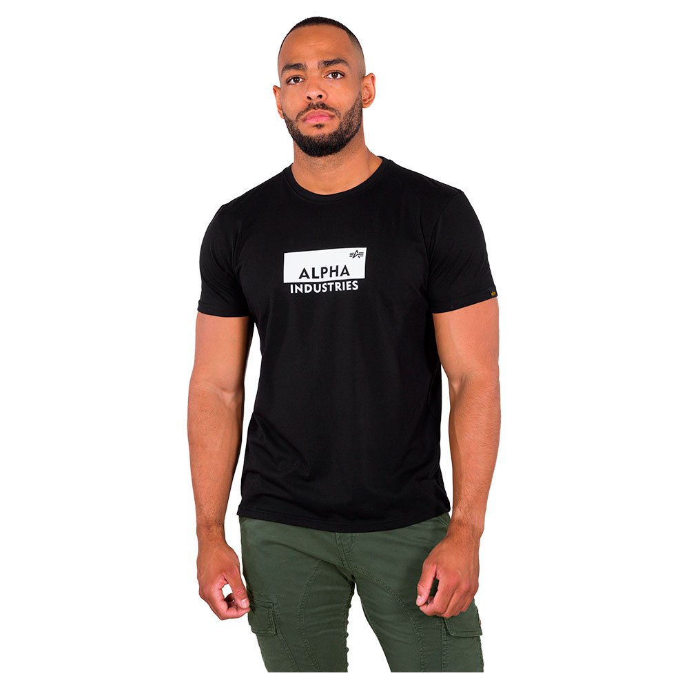 Alpha Industries Box Logo Kurzärmeliges T-shirt XL Black günstig online kaufen