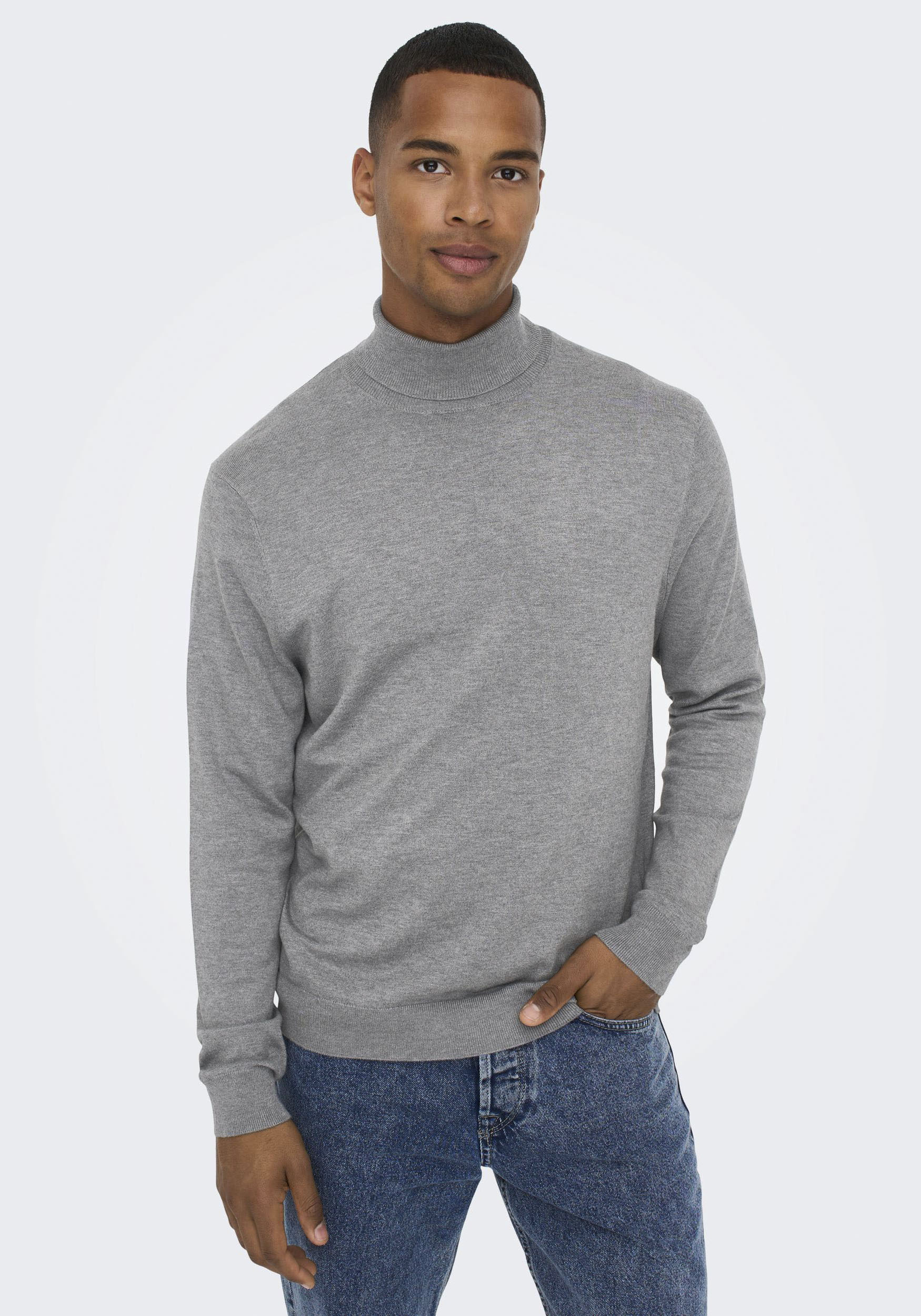 Only & Sons Herren Pullover ONSWYLER LIFE ROLL NECK - Regular Fit günstig online kaufen