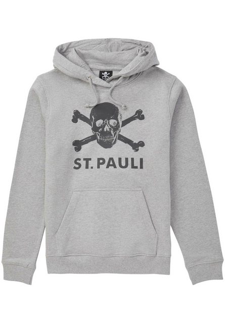 St. Pauli Hoodie Totenkopf Kapuzenpullover mit Druck günstig online kaufen