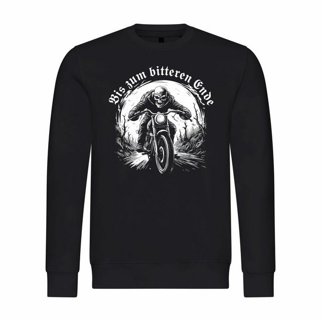 deinshirt Rundhalspullover Herren Sweatshirt Bis zum bitteren Ende Mit Prin günstig online kaufen