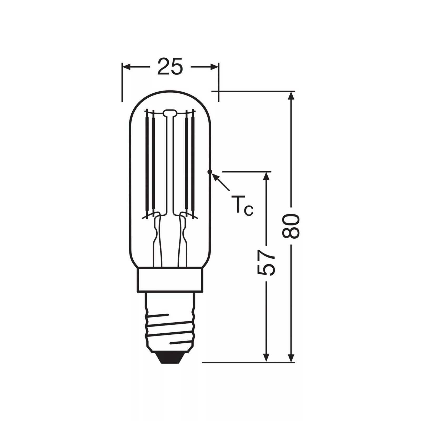 OSRAM LED-Leuchtmittel Special T E14 6,5W Filament 827 klar günstig online kaufen