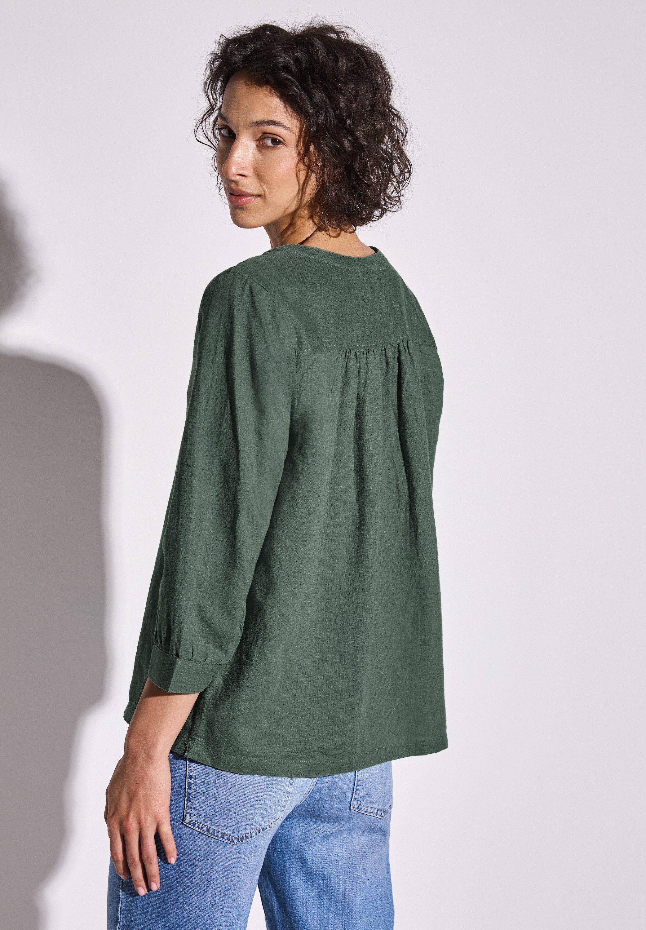 STREET ONE Klassische Bluse, mit 3/4 Ärmeln günstig online kaufen