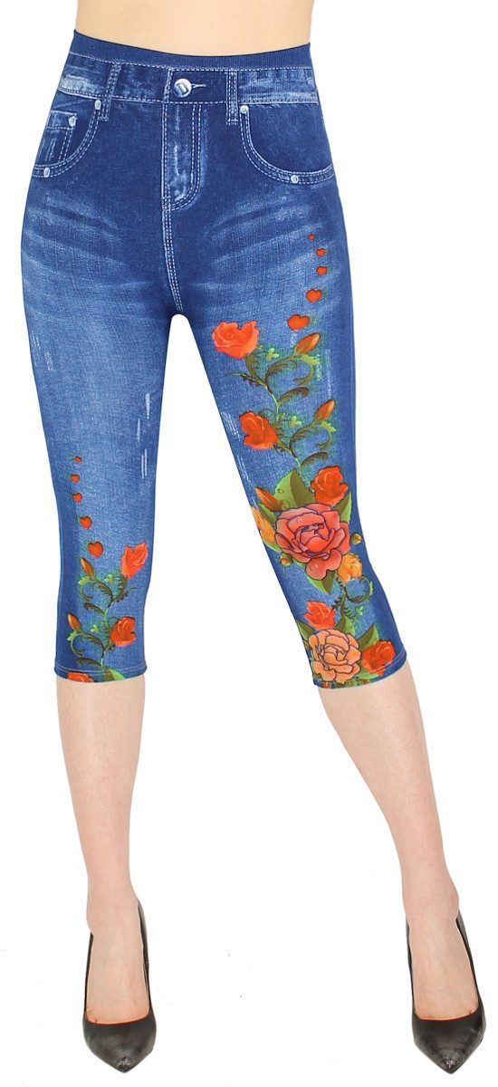 dy_mode 3/4-Leggings Capri Jeggings Damen 3/4 günstig online kaufen