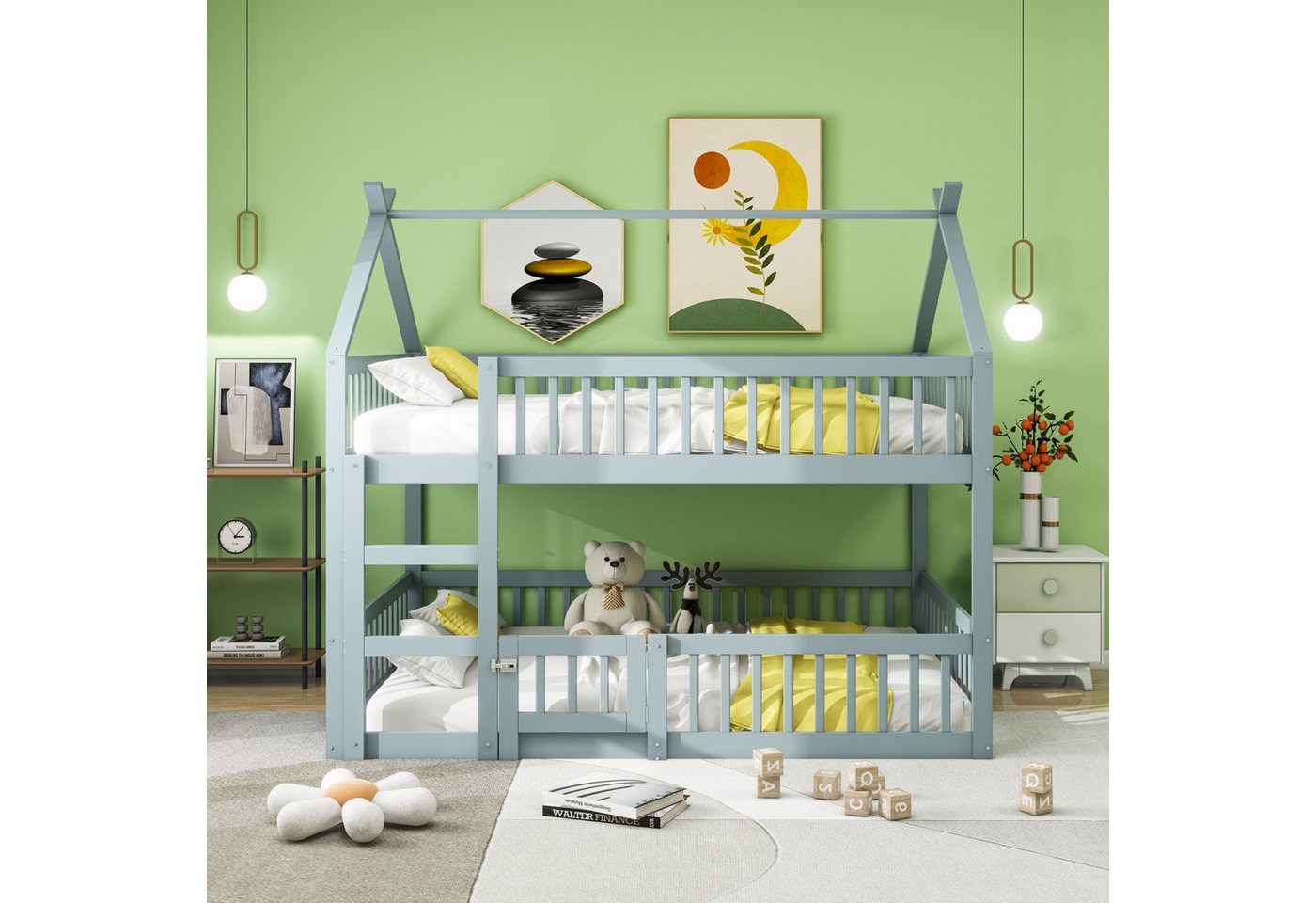 Ulife Etagenbett Kinderbett Jugendbett Kinder-Familienbett mit Treppe, Loft günstig online kaufen