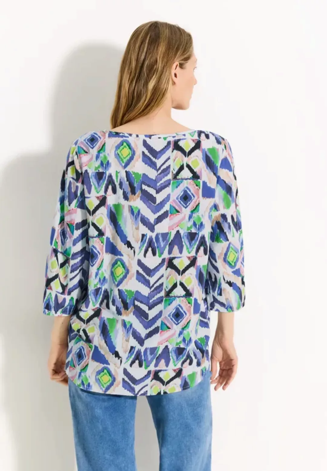 Multicolor Print Bluse günstig online kaufen