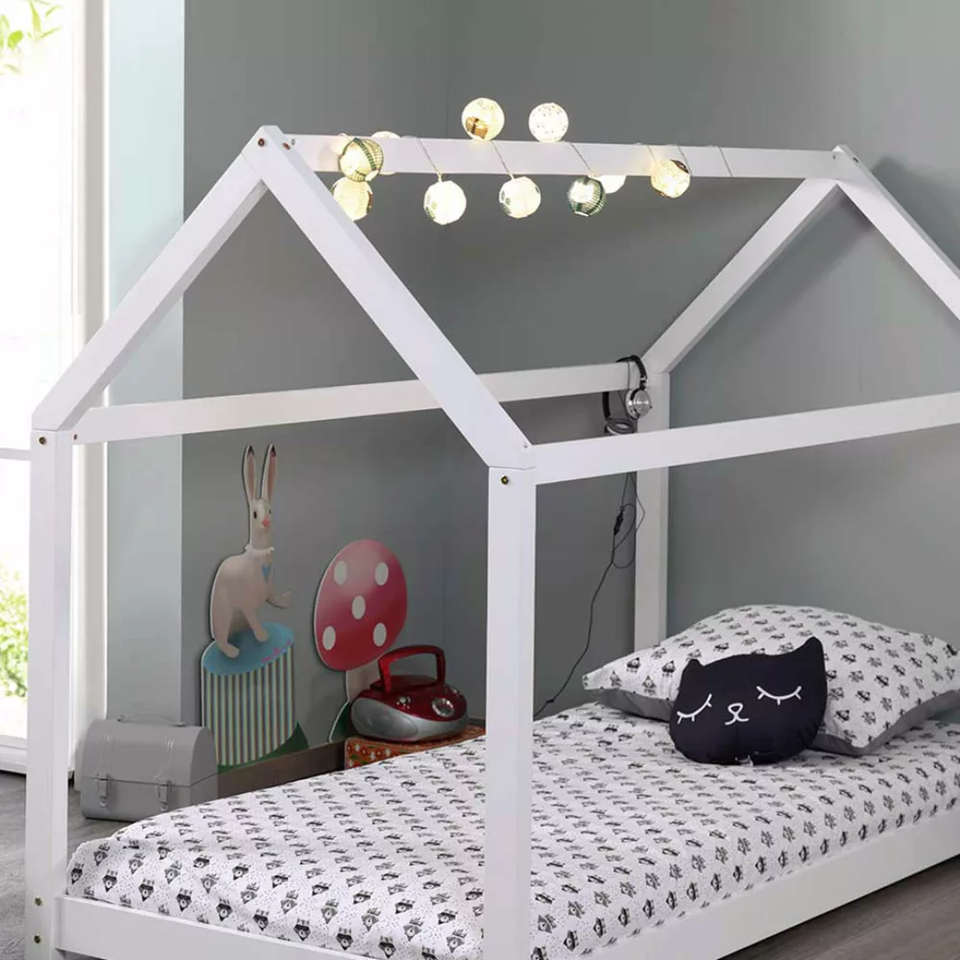 Kinderzimmer Bett in Weiß Haus Design günstig online kaufen