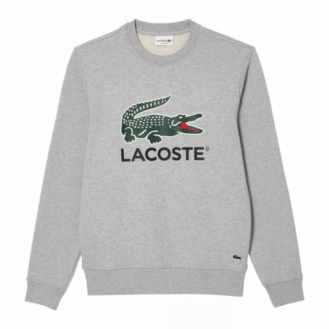 Lacoste Sweatshirt Sweatshirt aus Baumwolle mit XL-Krokodil und LACOSTE-Auf günstig online kaufen