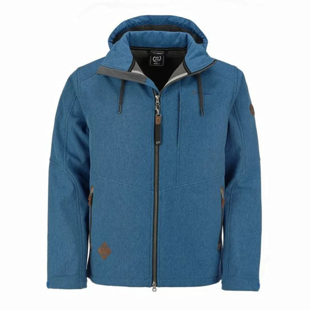 Dry Fashion Softshelljacke Herren Jacke Eckernförde Meliert mit Fleece-Inne günstig online kaufen