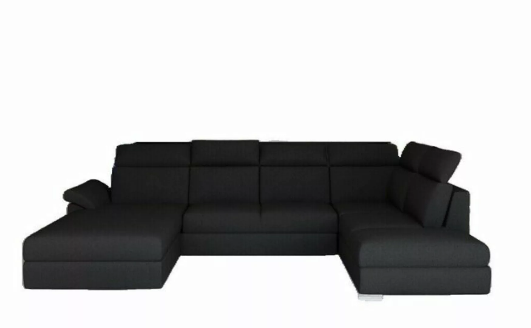 JVmoebel Ecksofa Ecksofa Stoff U-Form Sofa Couch Design Couch Polster Texti günstig online kaufen