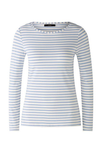 Oui T-Shirt T-Shirt, white blue günstig online kaufen