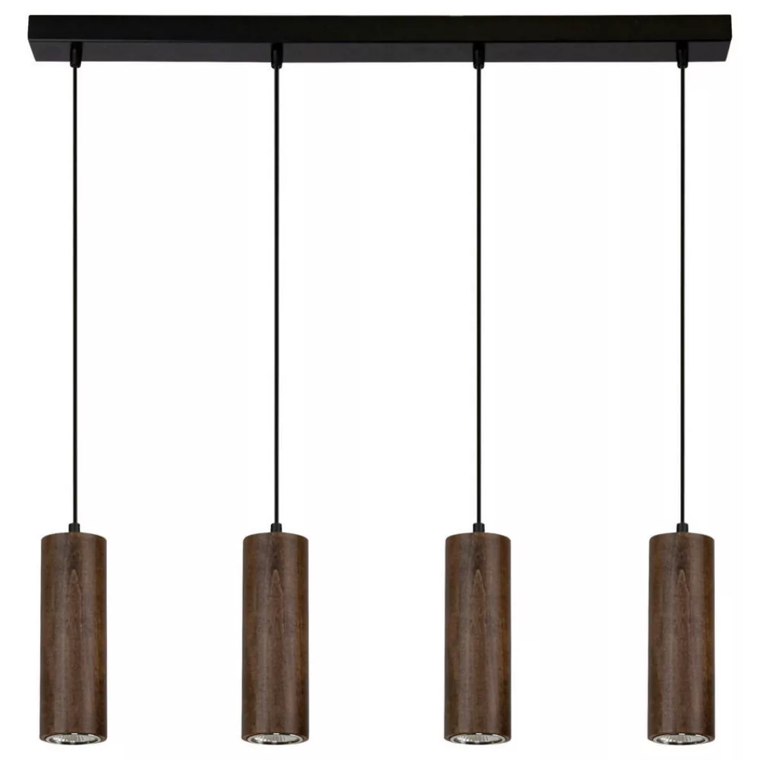 SPOT Light Pendelleuchte Pipe 1559404 schwarz dunkelbraun Metall Holz B/H/T günstig online kaufen