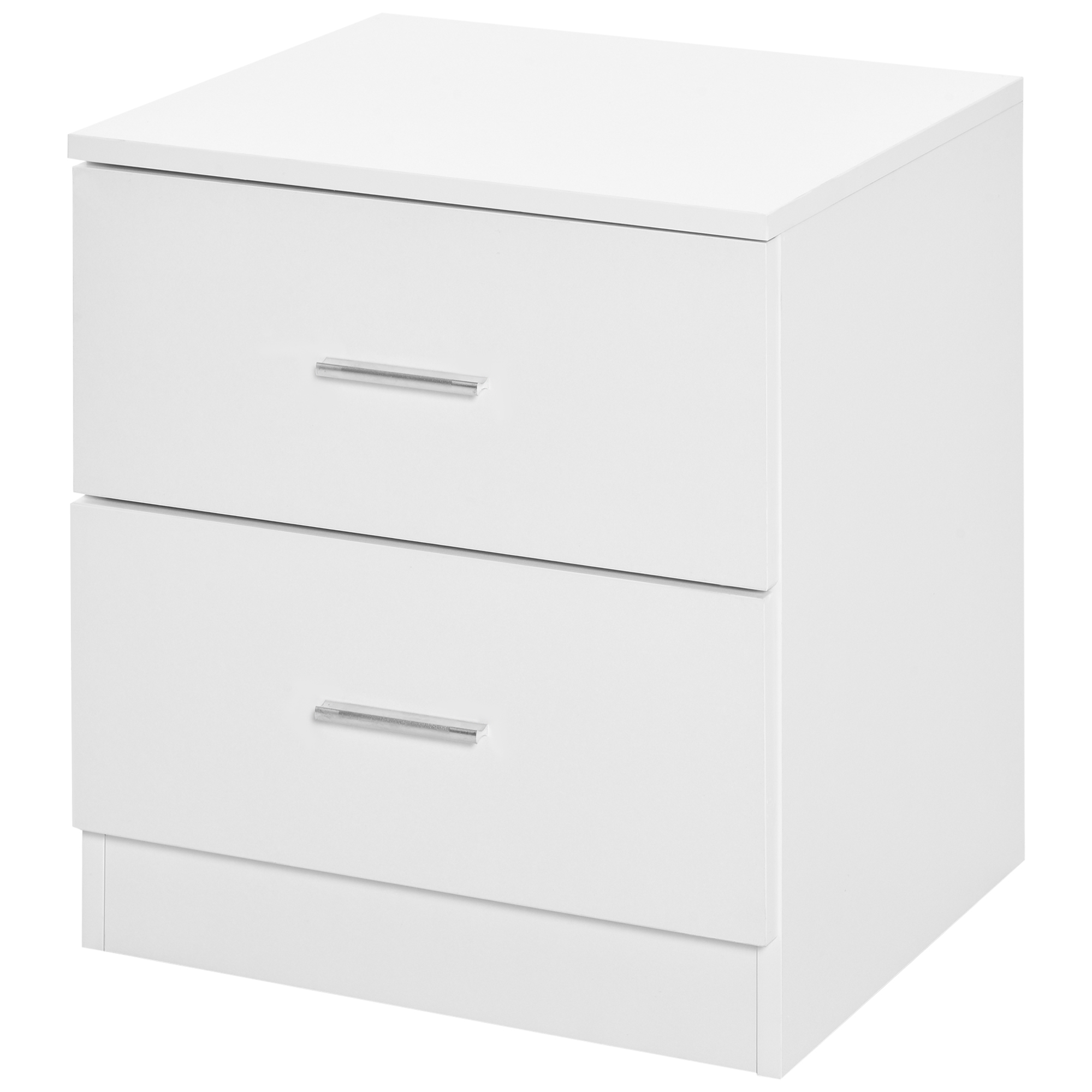 HOMCOM Nachttisch, Nachttisch, 2 Schubladen, Griff aus Aluminiumlegierung, günstig online kaufen
