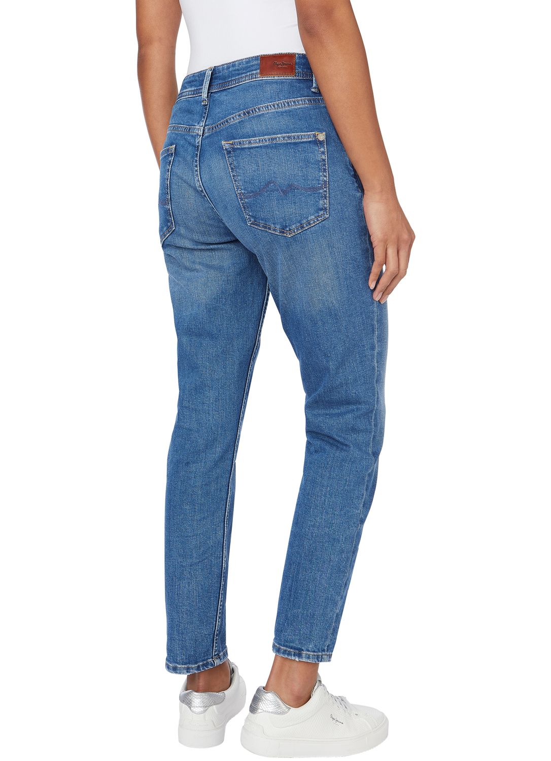 Pepe Jeans Damen Jeans VIOLET - Relaxed Fit Tapered Leg - Blau - Sky Blue W günstig online kaufen