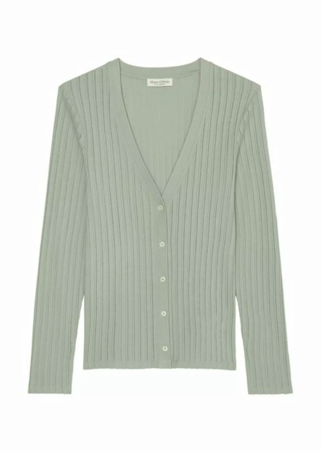 Marc O'Polo Strickjacke Pointelle-Cardigan regular, leicht durchscheinend günstig online kaufen