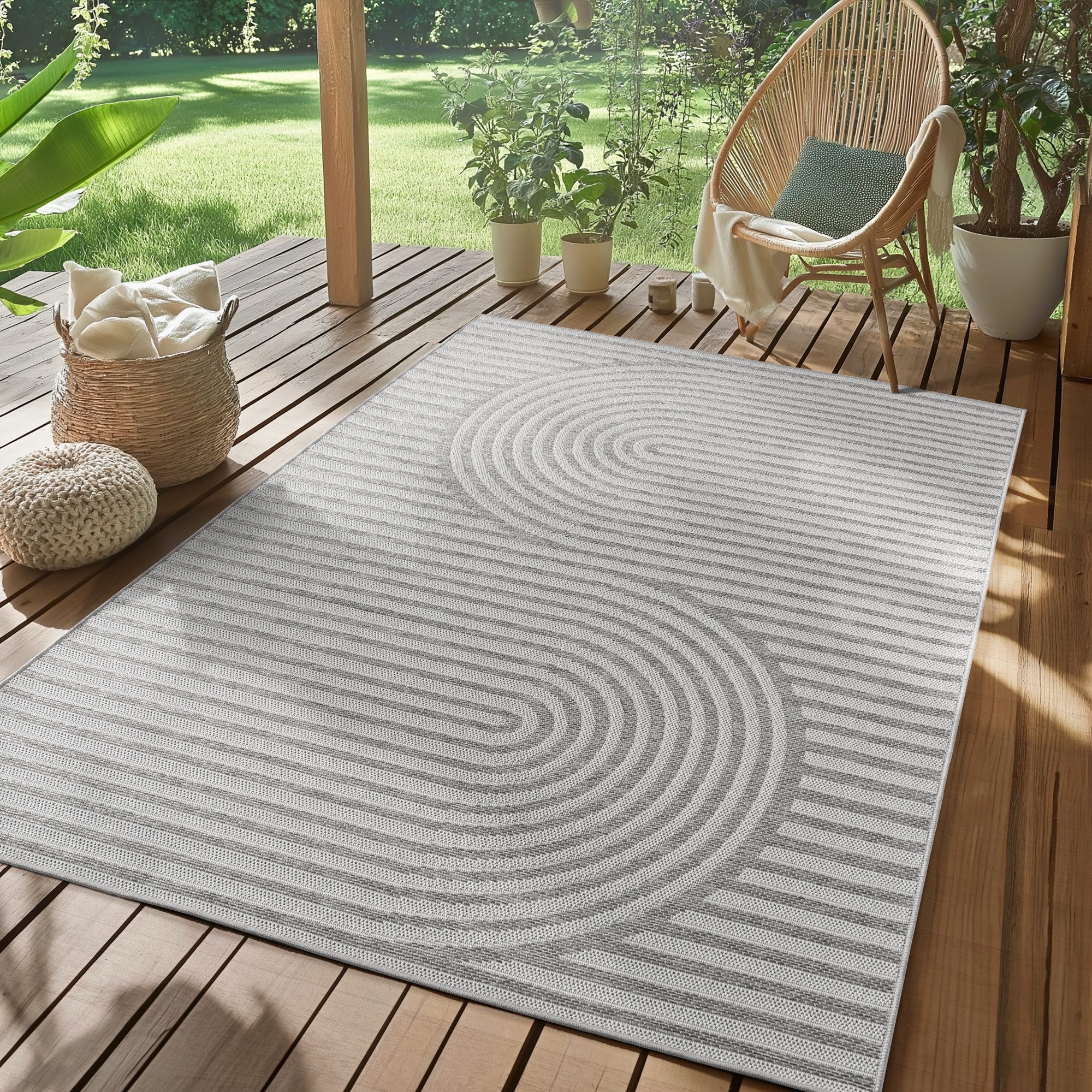 SIMPEX24 Outdoorteppich Boho Design, Läufer, Höhe: günstig online kaufen