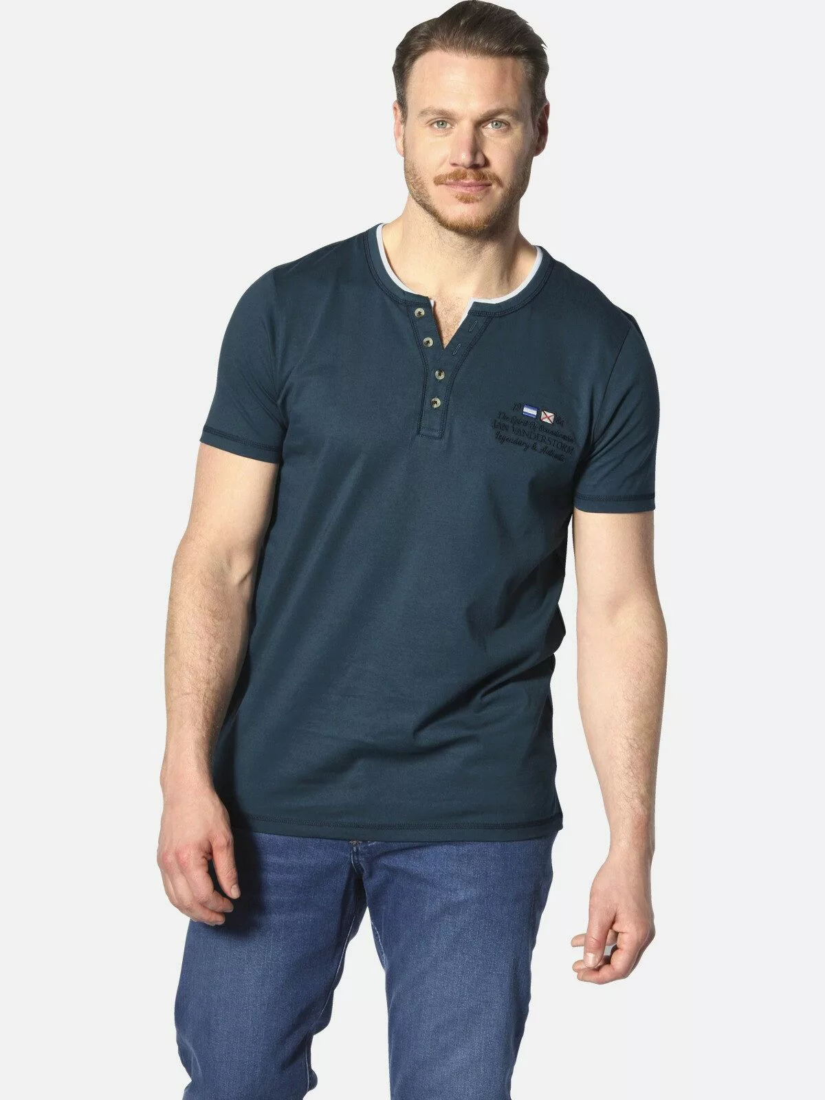 Jan Vanderstorm T-Shirt HAFTOR mit modischen günstig online kaufen