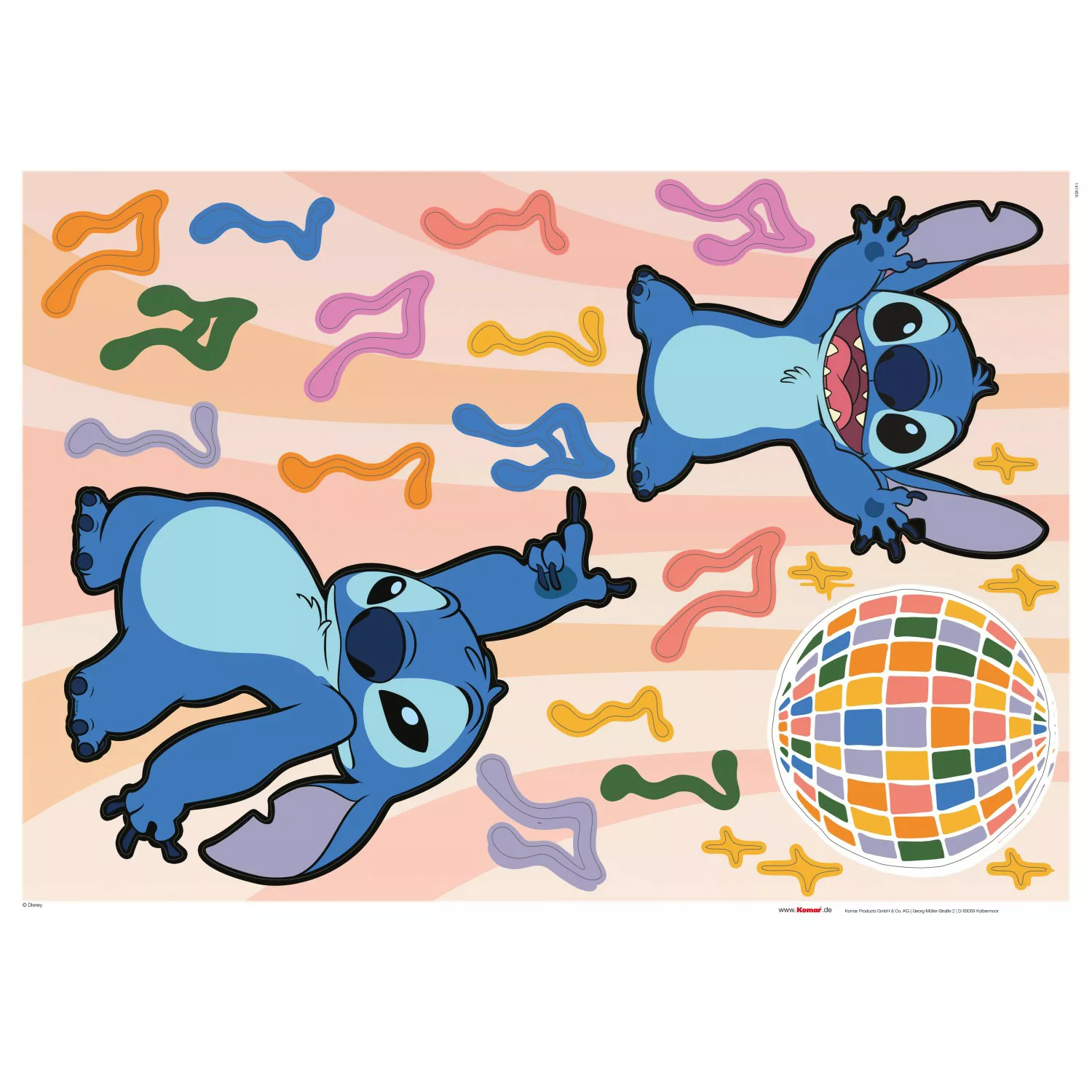 Komar Wandtattoo Stitch Music  Stitch Music B/L: ca. 50x70 cm günstig online kaufen