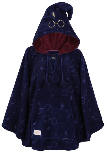 Sarcia.eu Fleeceponcho Dunkelblauer Poncho/Überwurf HARRY POTTER XXS günstig online kaufen