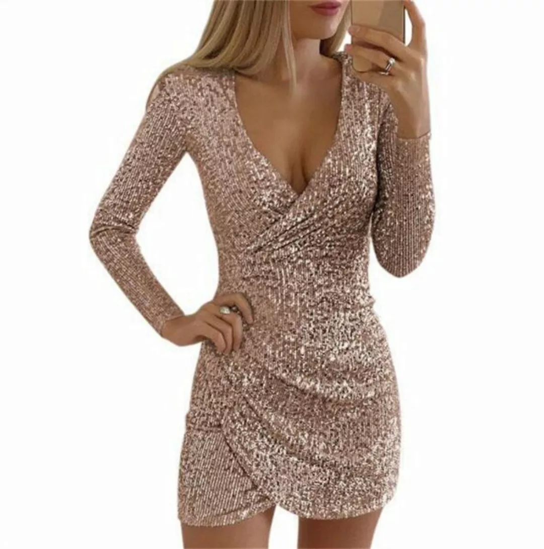 AFAZ New Trading UG Abendkleid Sexy unregelmäßiger Damenrock mit V-Ausschni günstig online kaufen