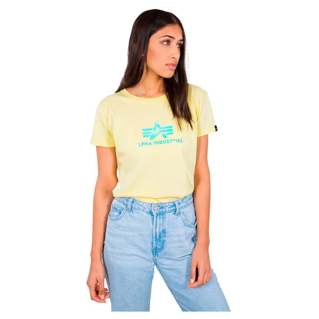 Alpha Industries Rainbow Kurzärmeliges T-shirt M Pastel Yellow günstig online kaufen