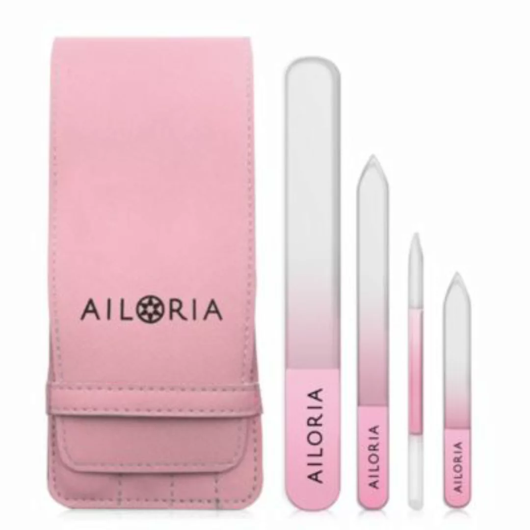 AILORIA CONTOUR Glas-Nagelfeilenset rosa günstig online kaufen