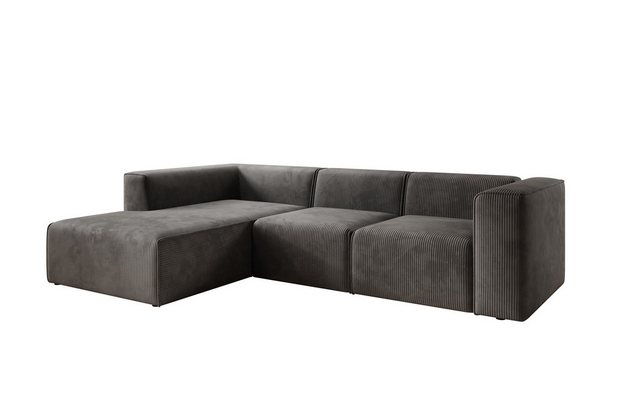 PROMETO Möbel Ecksofa Sofa ohne Schlaffunktion Poso-Cordstoff günstig online kaufen