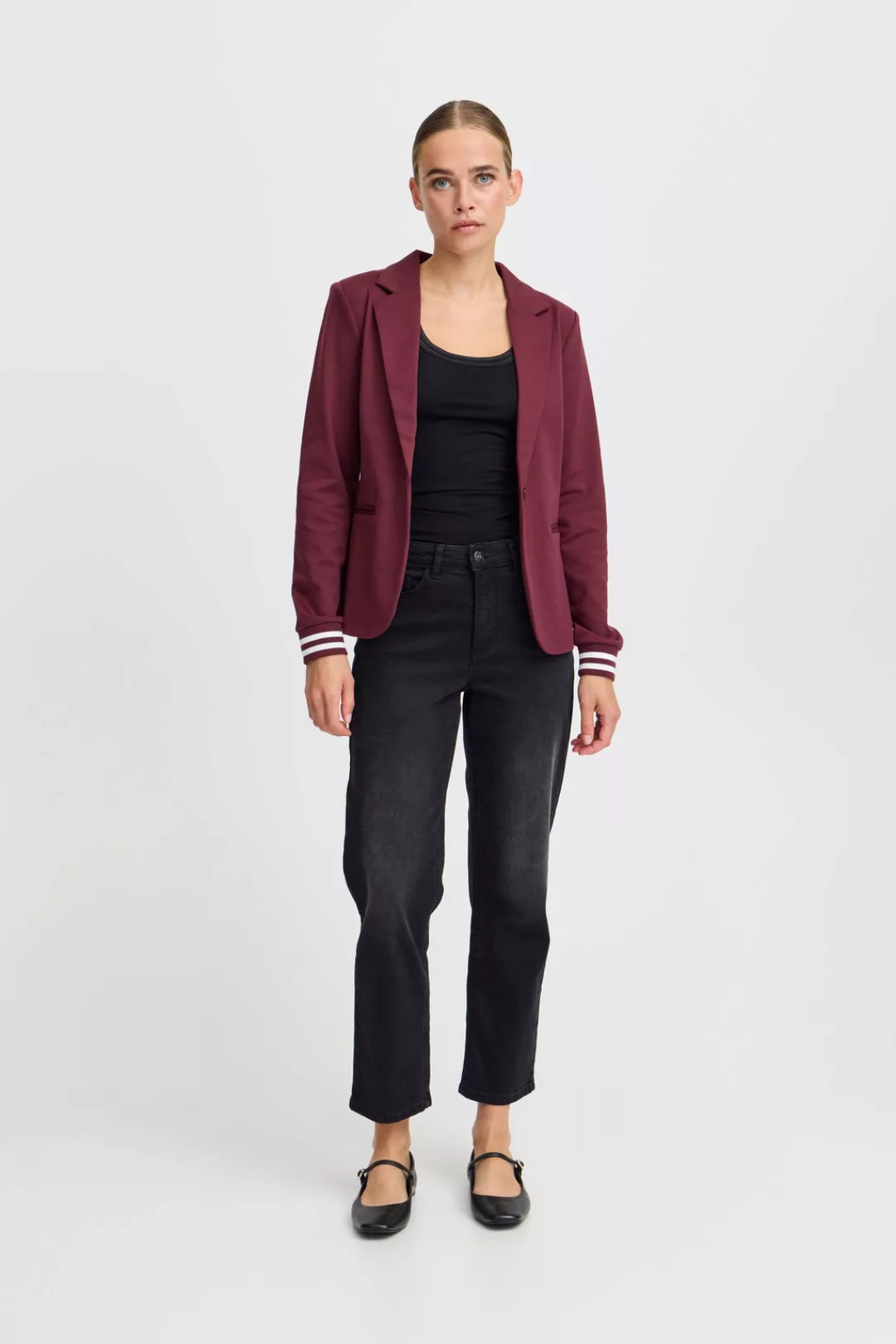 Ichi Kurzblazer IXKATE CUFF BL modischer Damen Kurzblazer günstig online kaufen