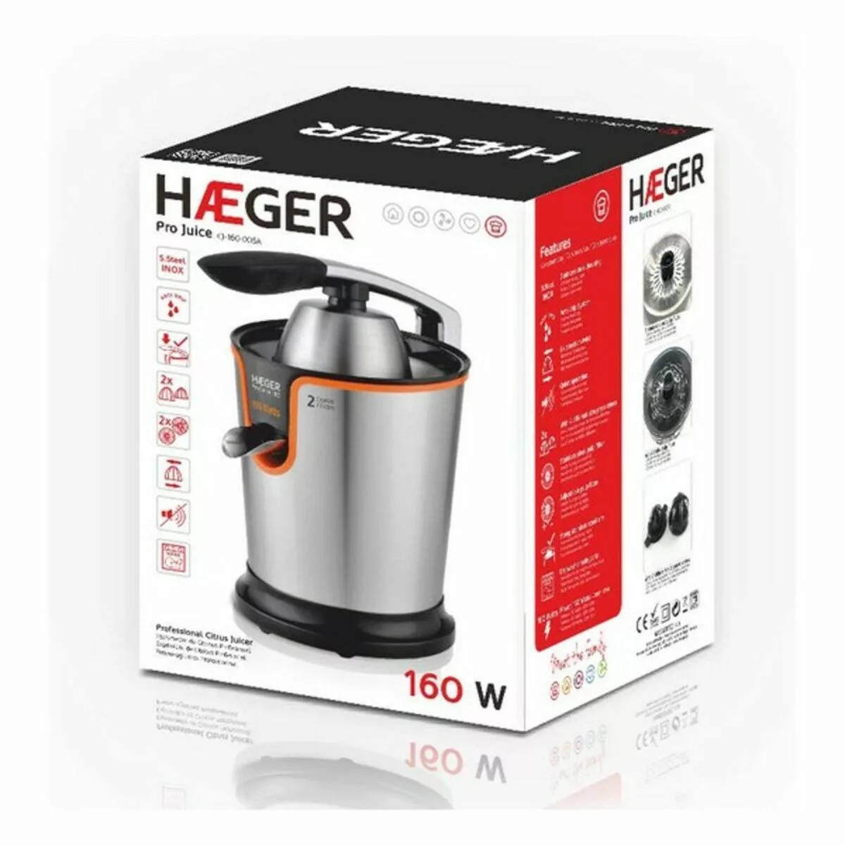 Elektrischer Entsafter Haeger Pro Juice 160 W 160 W günstig online kaufen