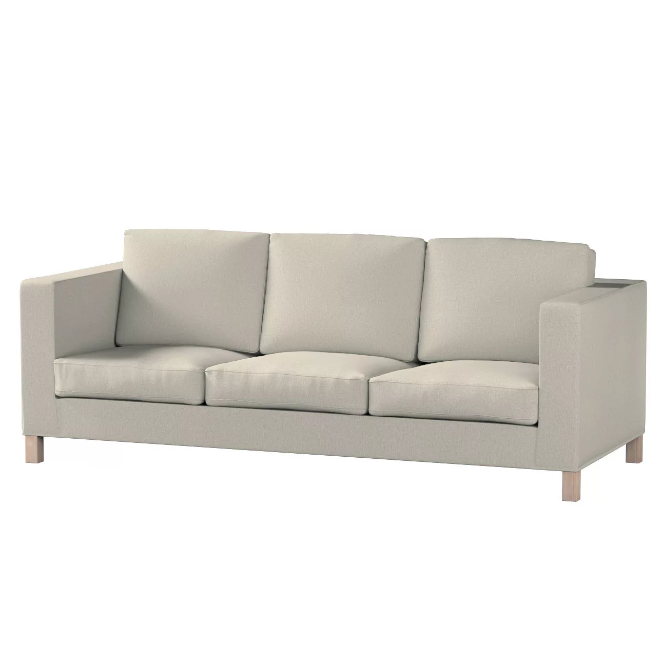 Bezug für Karlanda 3-Sitzer Sofa nicht ausklappbar, kurz, beige, Bezug für günstig online kaufen