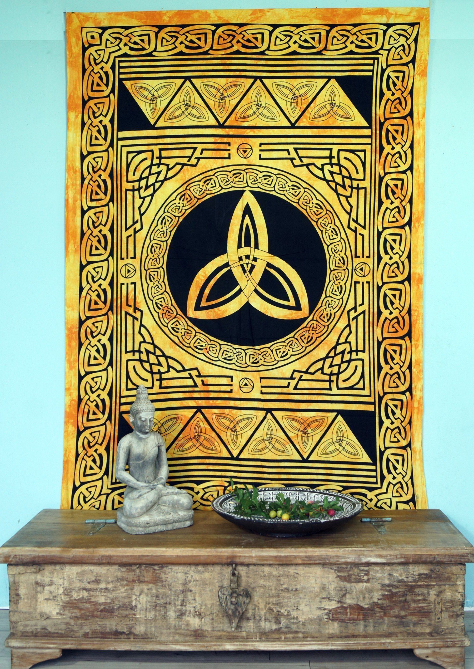 Guru-Shop Tagesdecke Boho-Style Wandbehang, indische Tagesdecke günstig online kaufen
