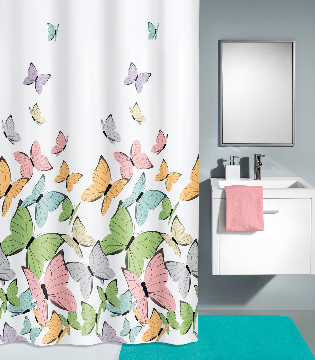 Kleine Wolke Duschvorhang "Butterflies", (1 tlg.) günstig online kaufen