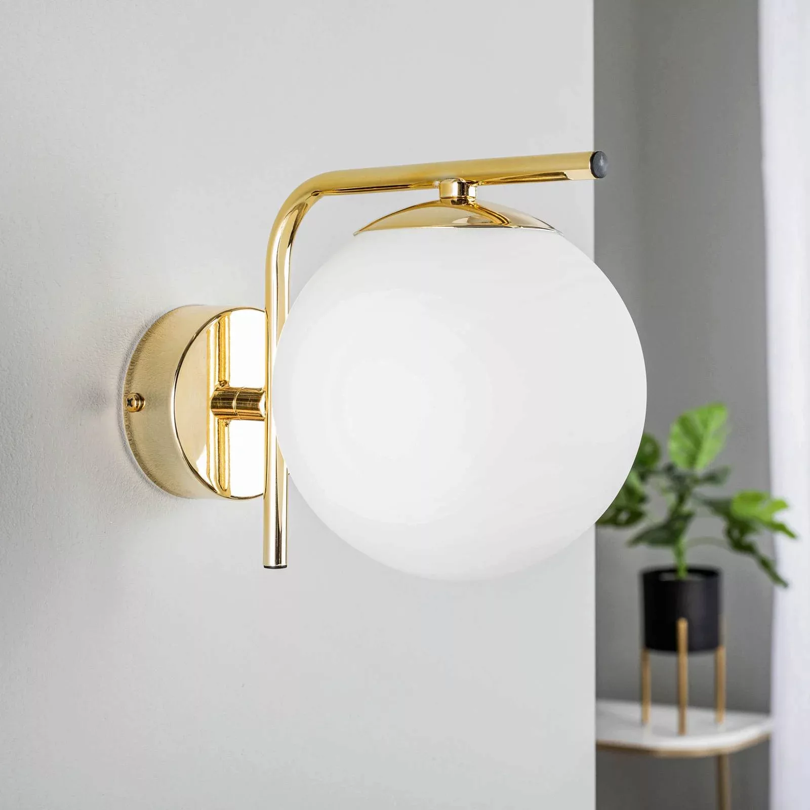 Wandlampe Aurora, einflammig, gold günstig online kaufen