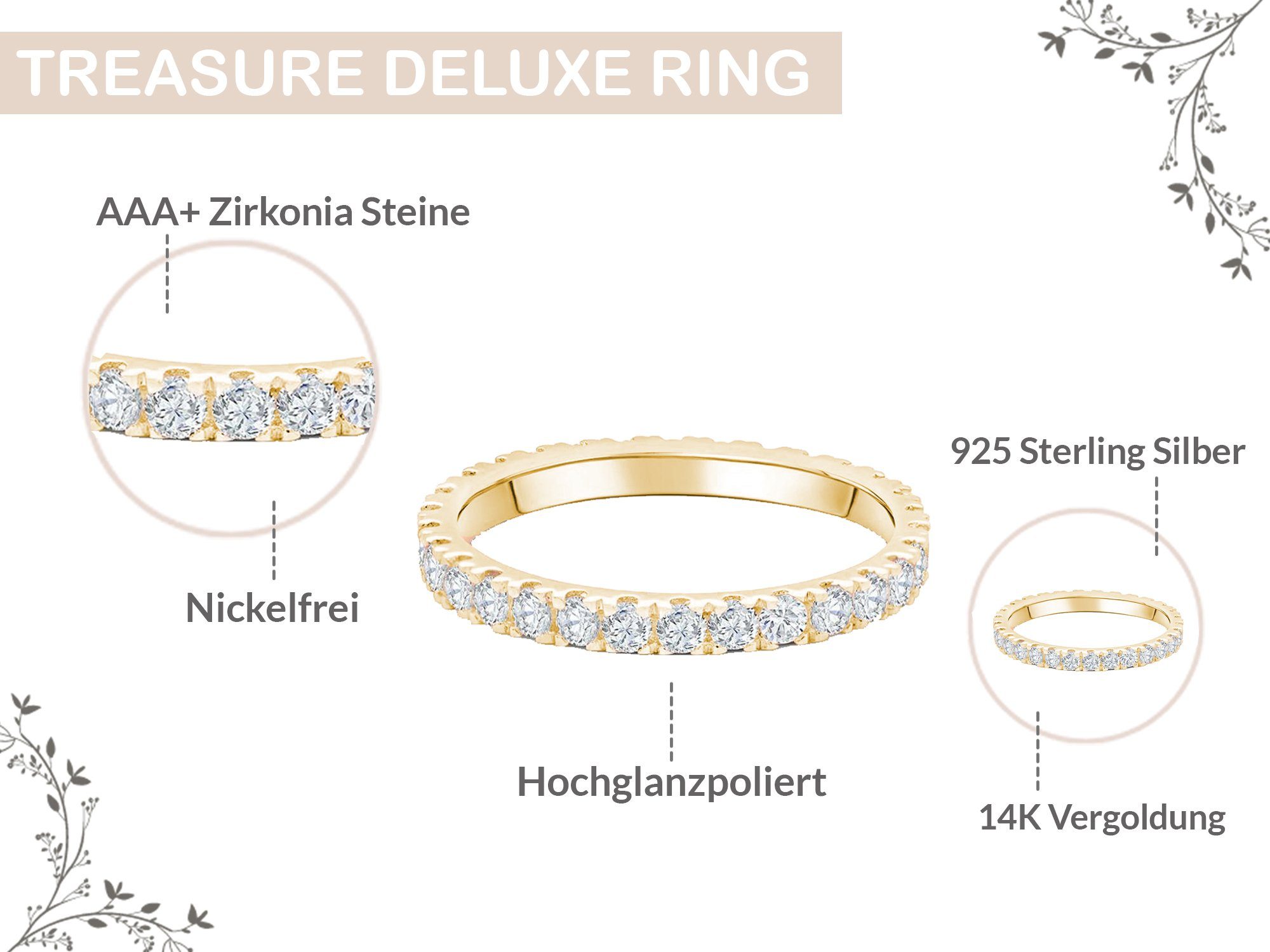 Lisandra Scott Silberring Eternity Ring Treasure günstig online kaufen