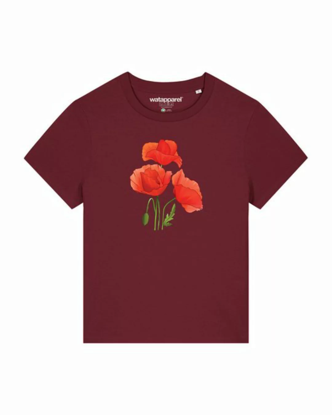 wat? Apparel Print-Shirt Poppy Flowers (1-tlg) günstig online kaufen