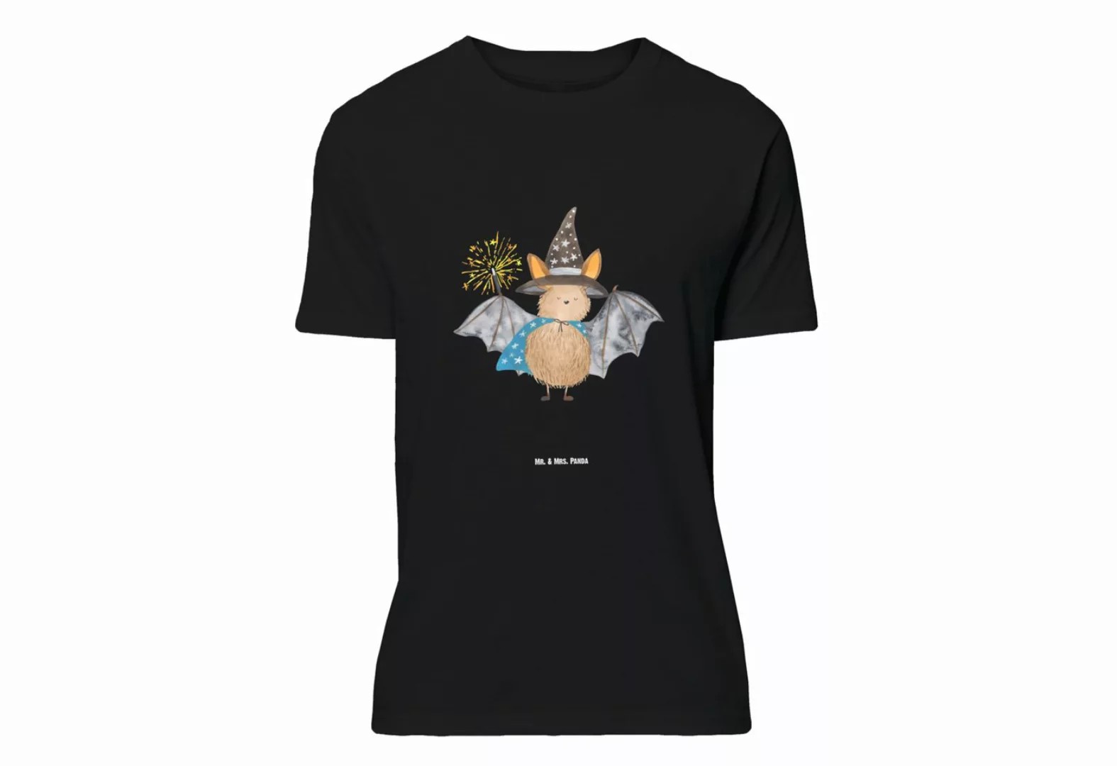 Mr. & Mrs. Panda T-Shirt Fledermaus Zauberer - Schwarz - Geschenk, Damen, H günstig online kaufen