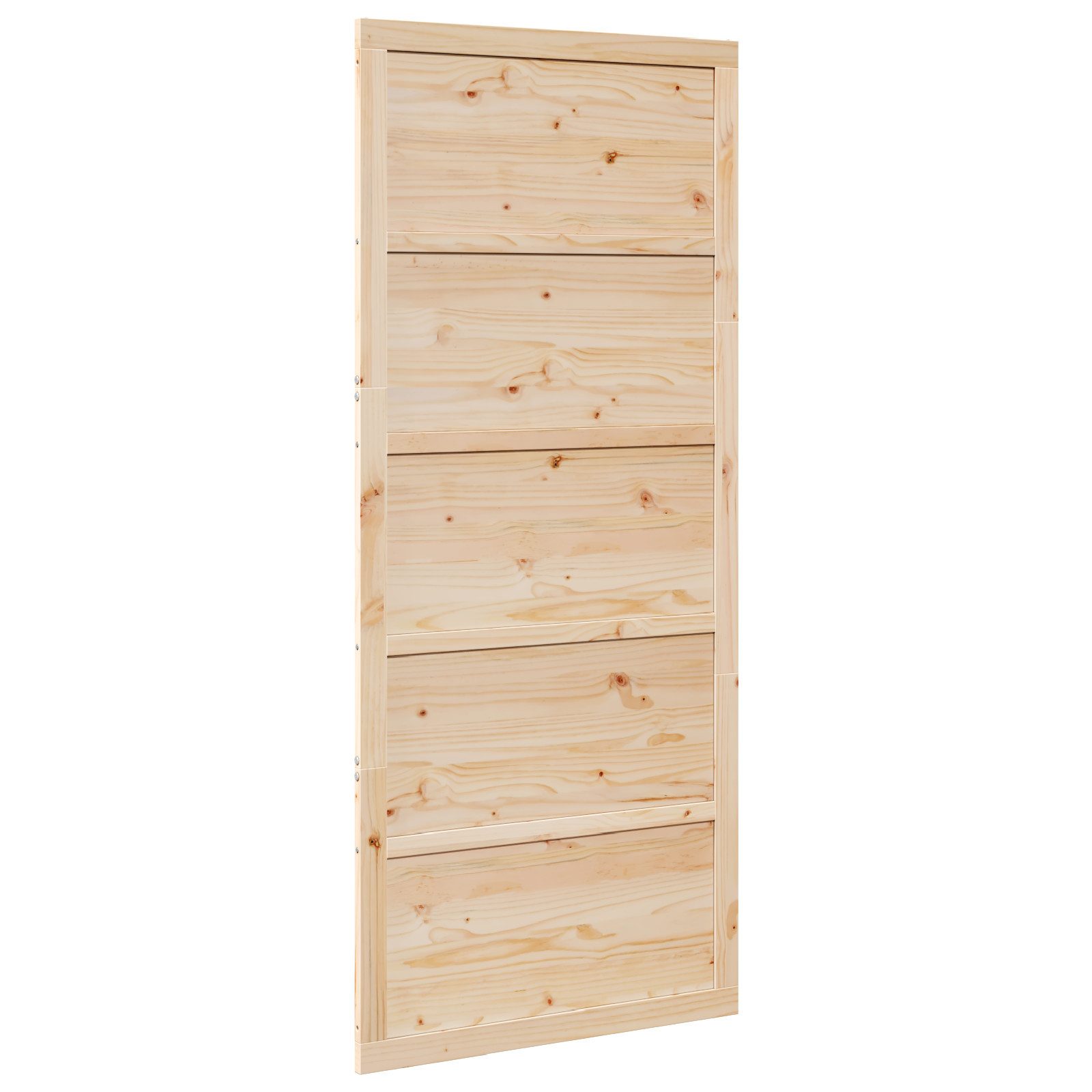 vidaXL Schiebetür Massivholztür Kiefer Helles Holz günstig online kaufen