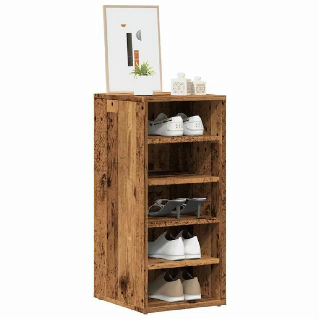 vidaXL Schuhschrank Schuhschränke 2 Stk Altholz-Optik 32x35x70 cm Holzwerks günstig online kaufen