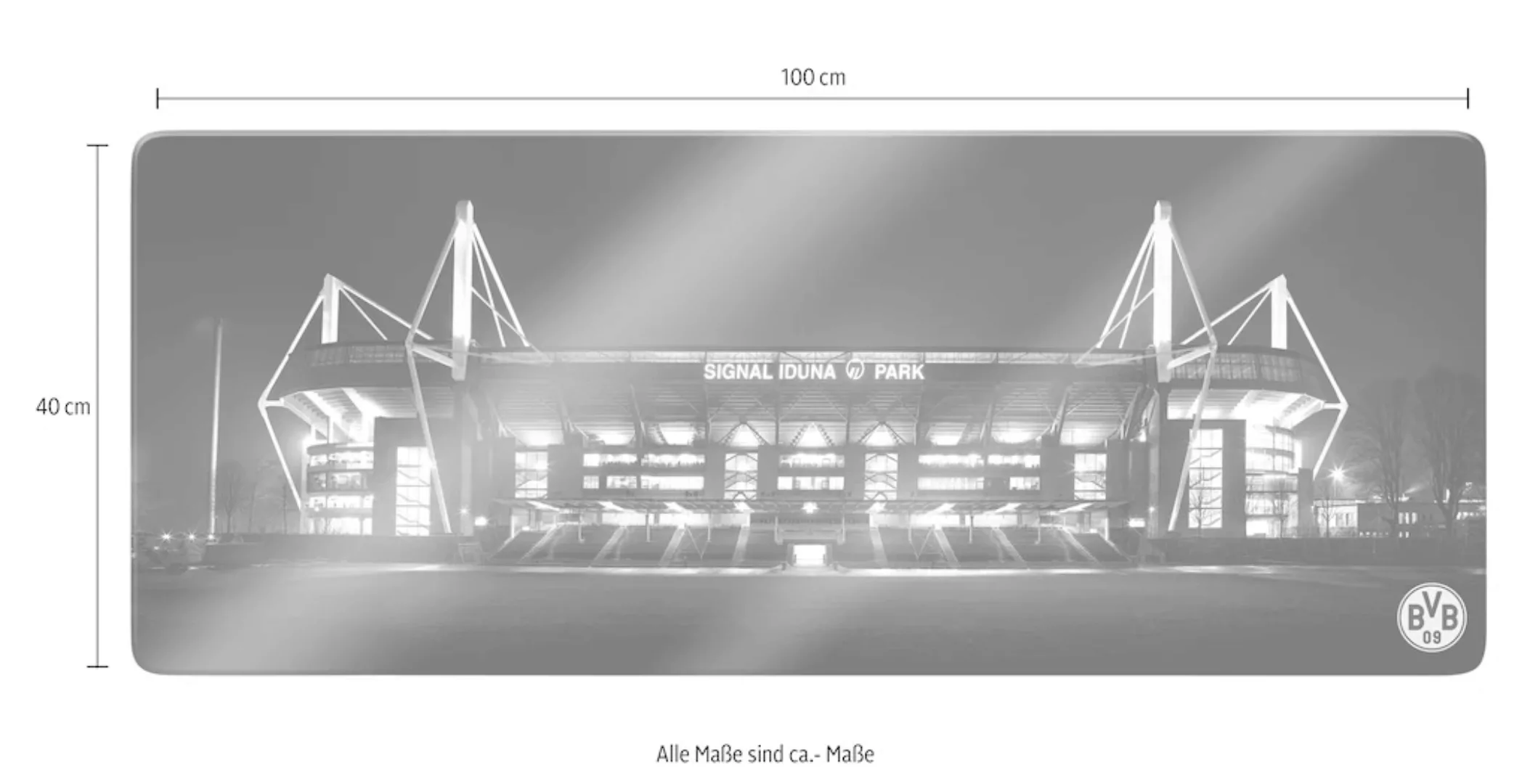 Wall-Art Glasbild "BVB Signal Iduna Park" günstig online kaufen