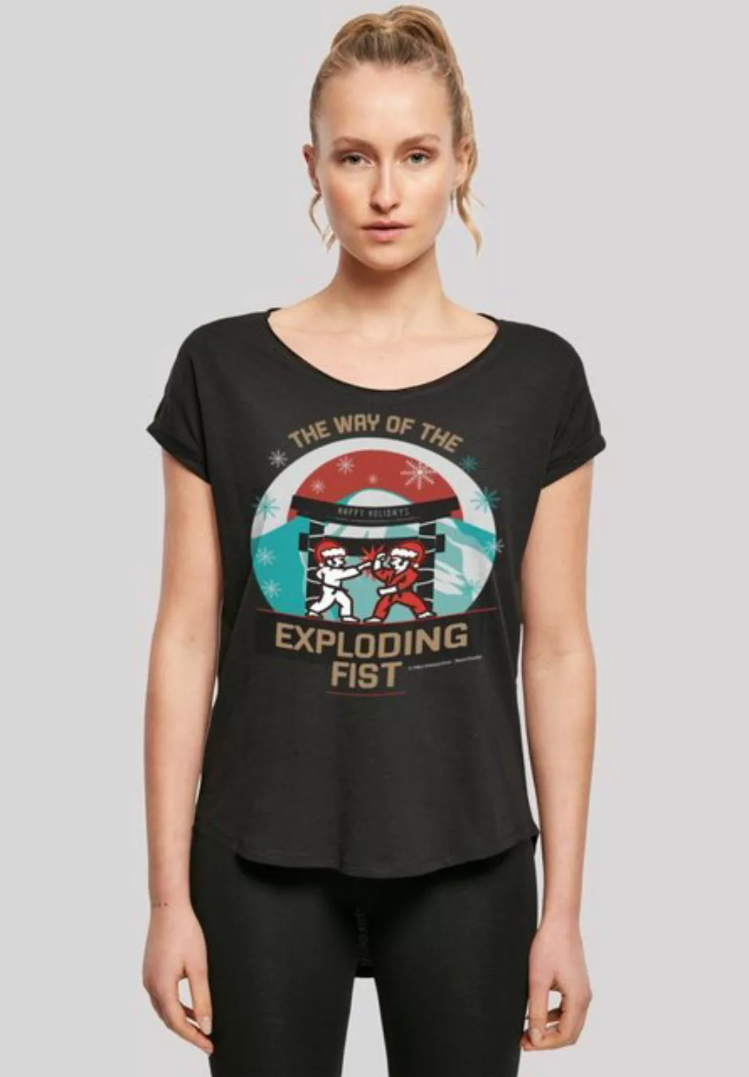 F4NT4STIC T-Shirt "Retro Gaming Way of the Exploding Fist Christmas Design" günstig online kaufen