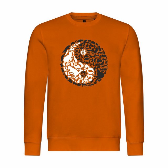 deinshirt Rundhalspullover Herren Sweatshirt Katzen Yin und Yang Mit Print günstig online kaufen