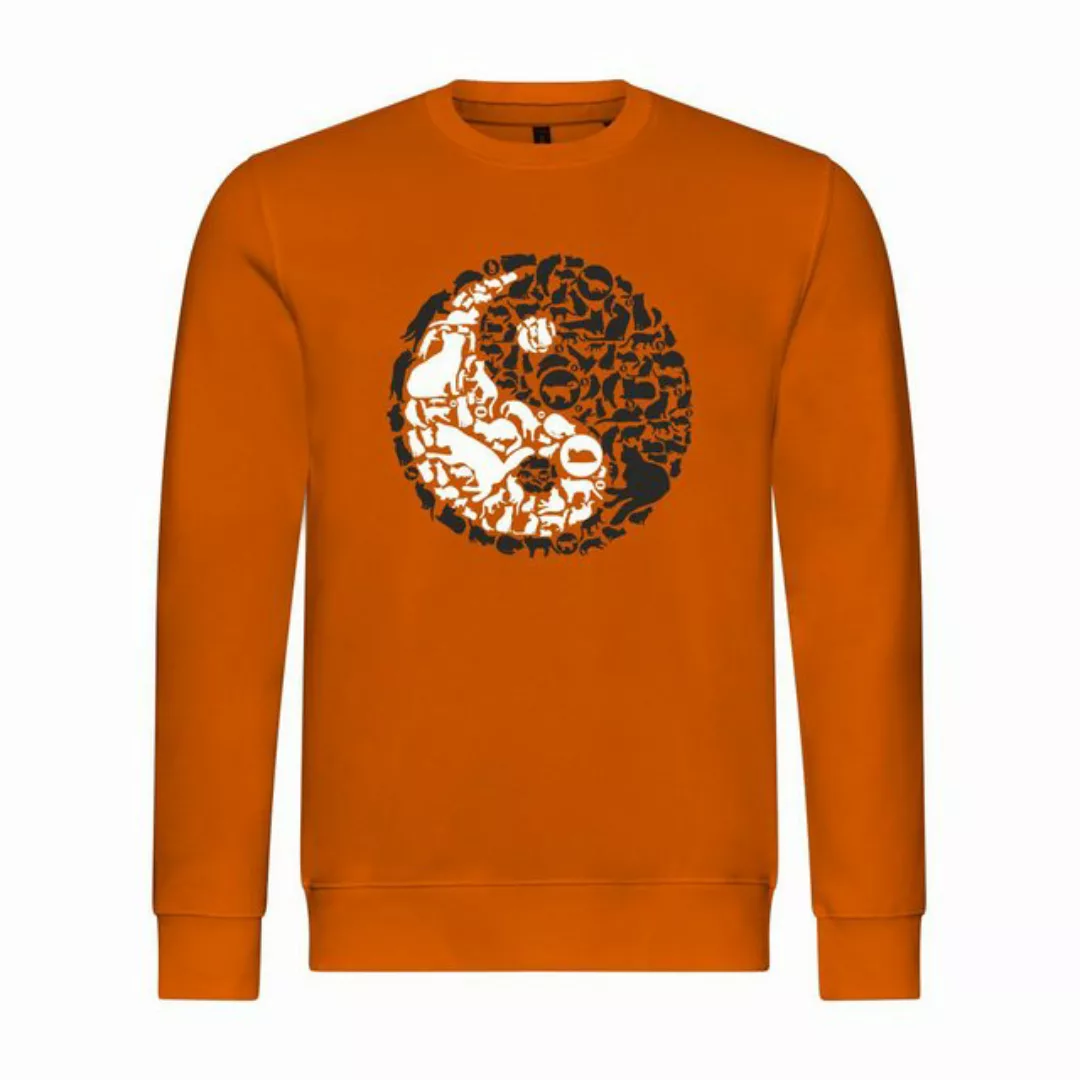 deinshirt Rundhalspullover Herren Pullover Katzen Yin und Yang Mit Print Mo günstig online kaufen