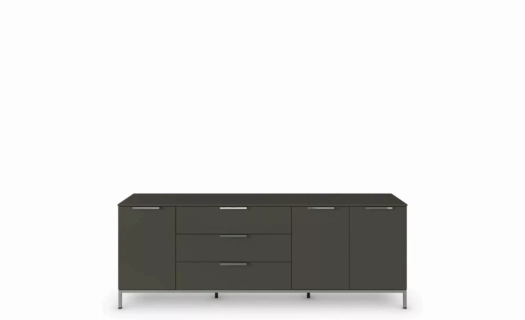 Sideboard ¦ schwarz ¦ Maße (cm): B: 199 H: 72 Kommoden & Sideboards > Sideb günstig online kaufen