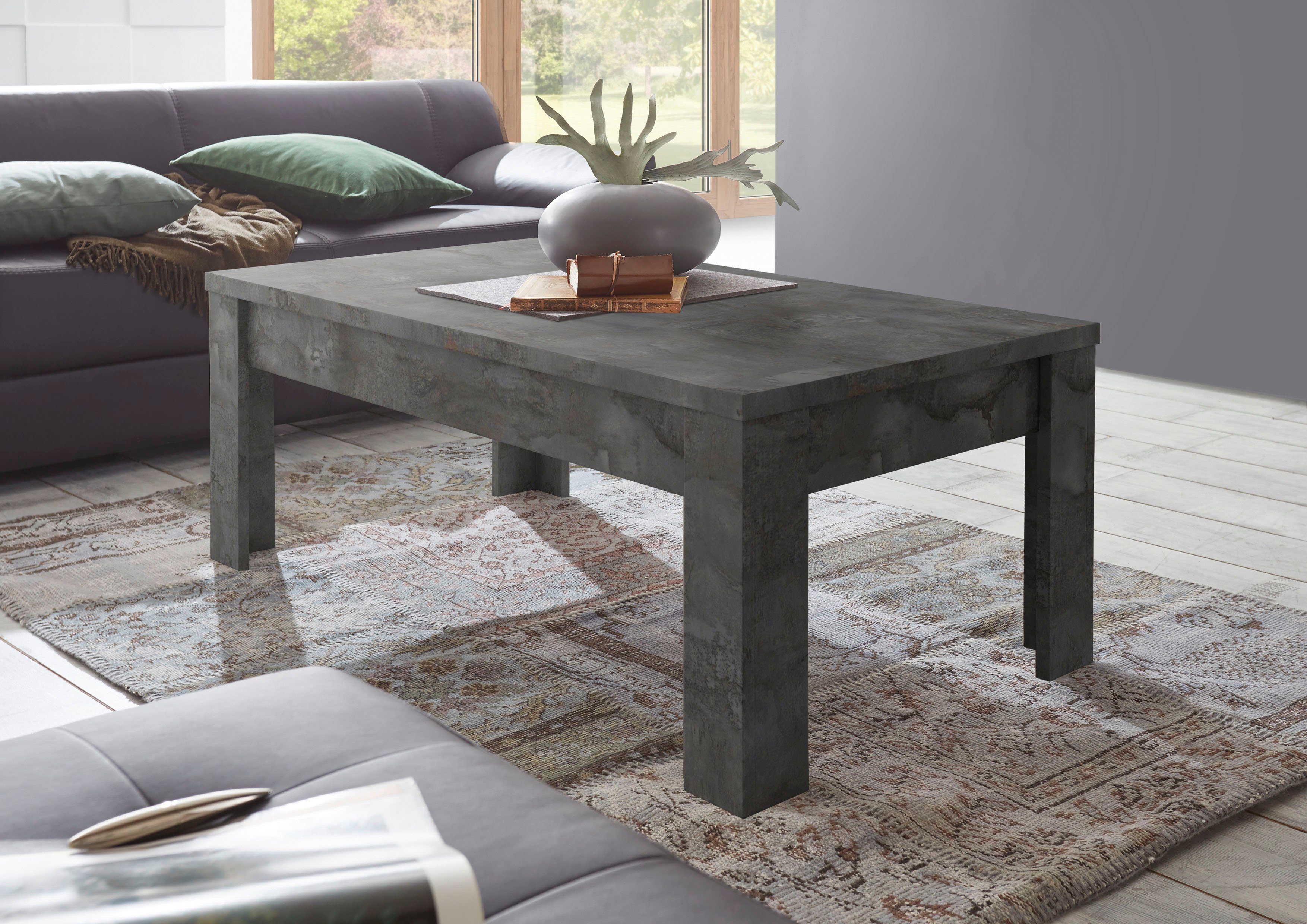 INOSIGN Couchtisch "Dama 122 x 65 cm, Wohnzimmertisch mit Winkelfuß", Sofat günstig online kaufen