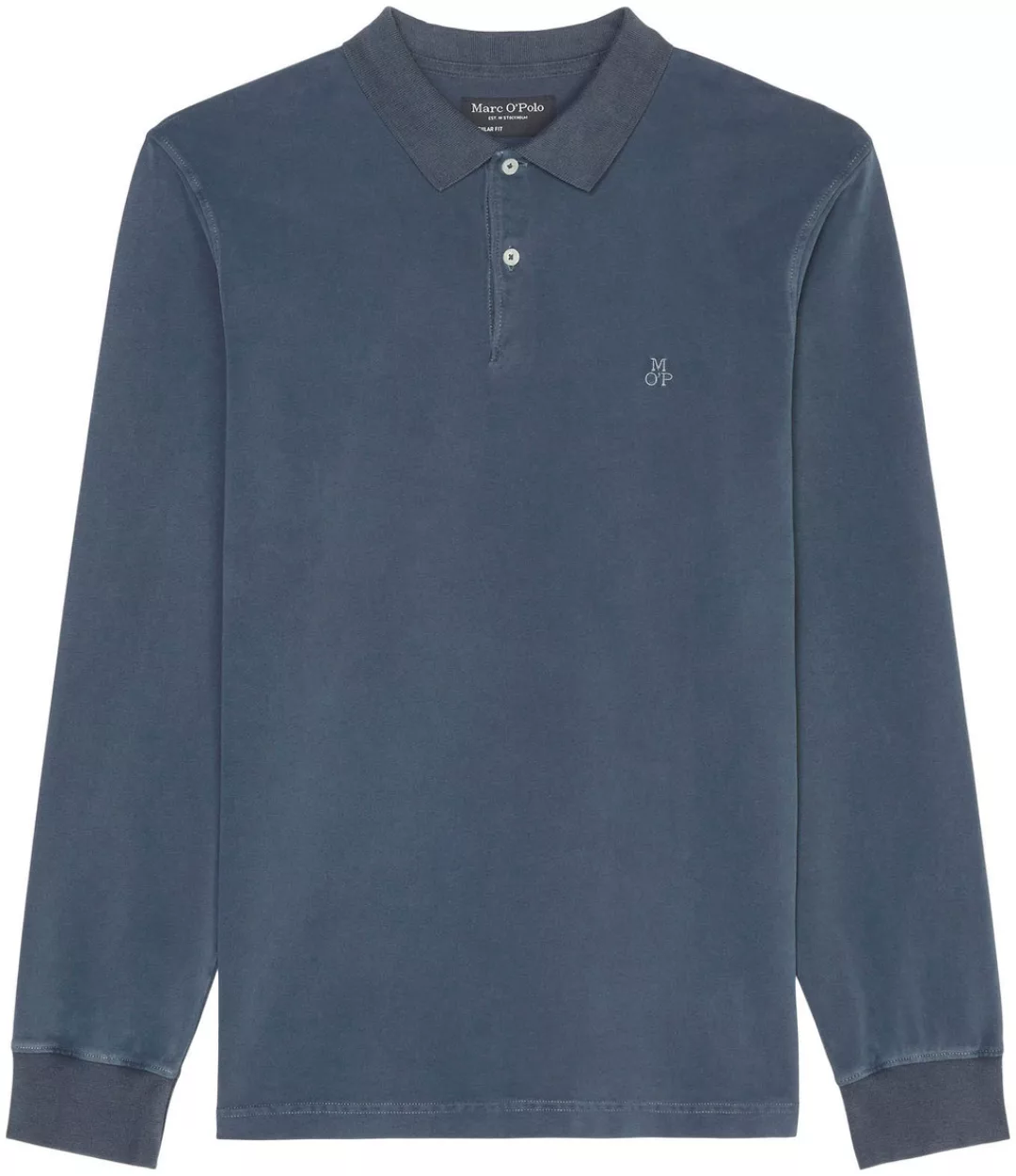 Marc O'Polo Langarm-Poloshirt im Washed-Look günstig online kaufen