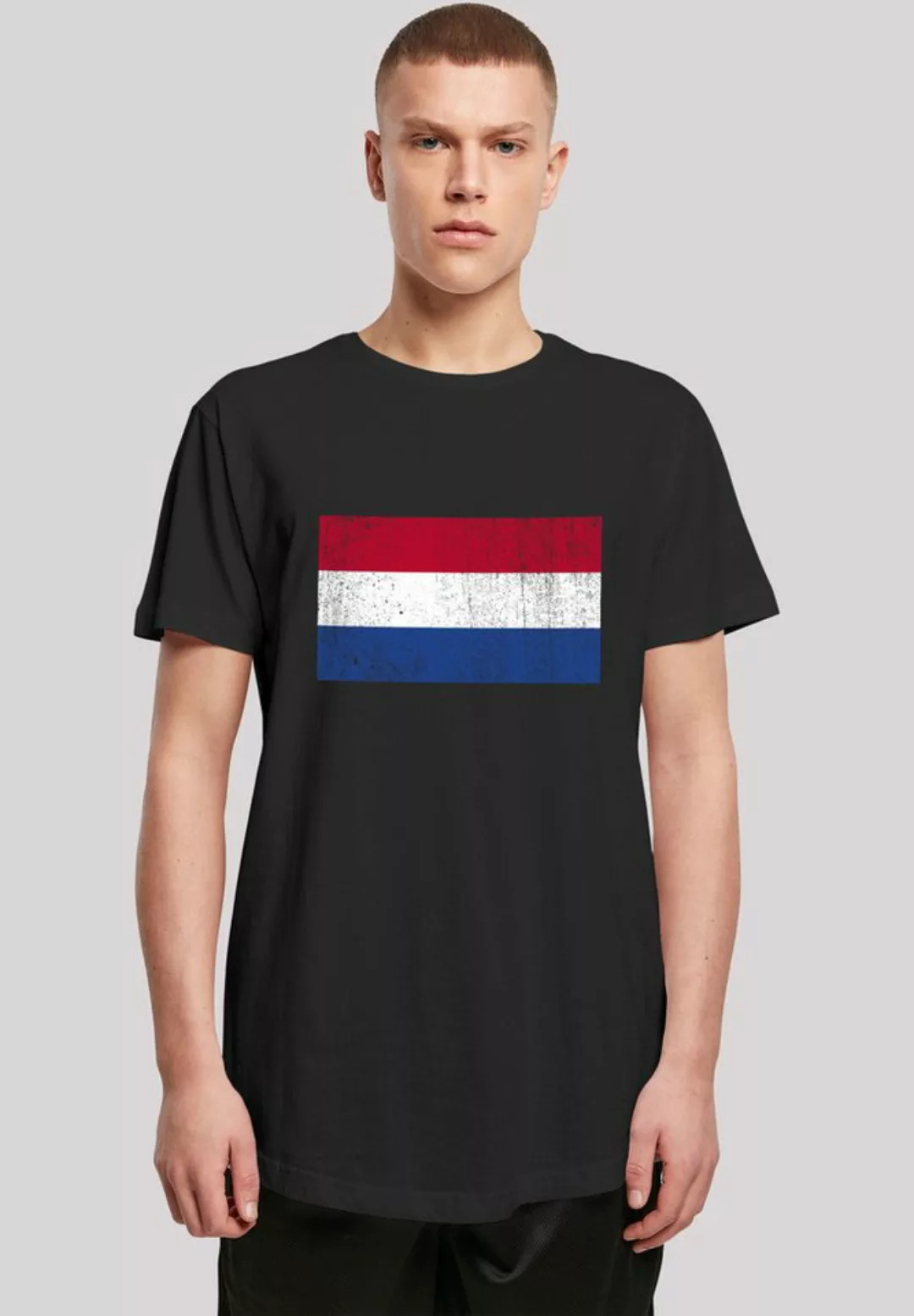 F4NT4STIC T-Shirt "Netherlands NIederlande Holland Flagge distressed", Prin günstig online kaufen