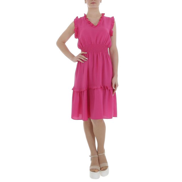 Ital-Design Sommerkleid Damen Freizeit Stufenkleid (85941327) Rüschen Somme günstig online kaufen