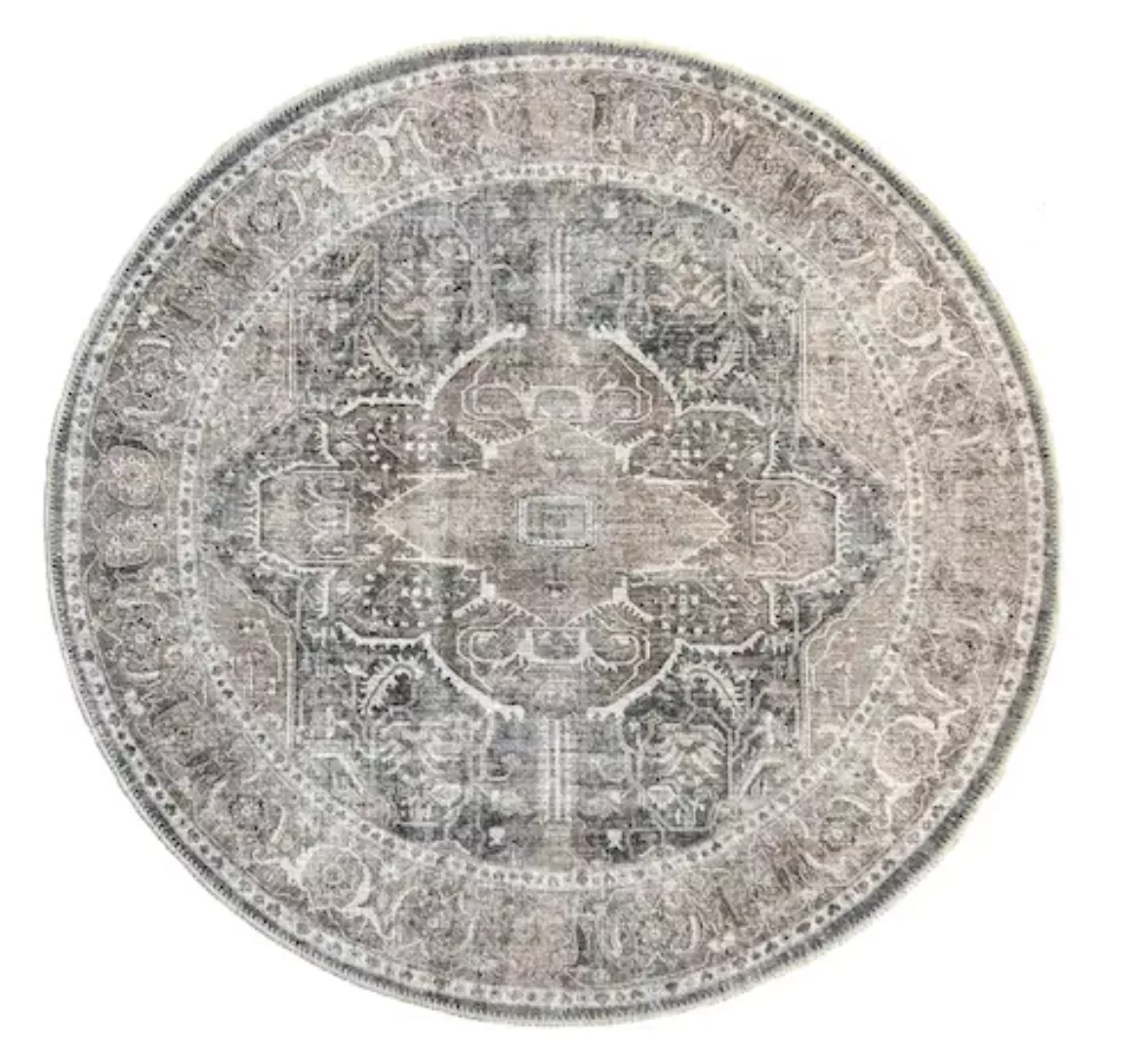 the carpet Teppich »Zen round«, rund, Vintage Wohnzimmer Teppich flachgeweb günstig online kaufen